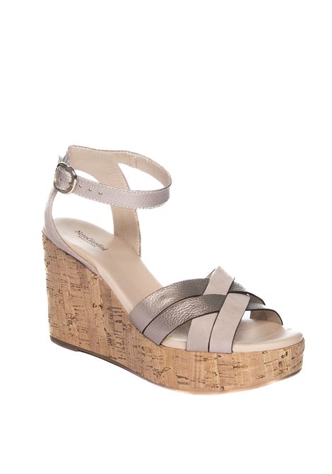 Nude leather sandal NERO GIARDINI | E410610DVELOUR-677